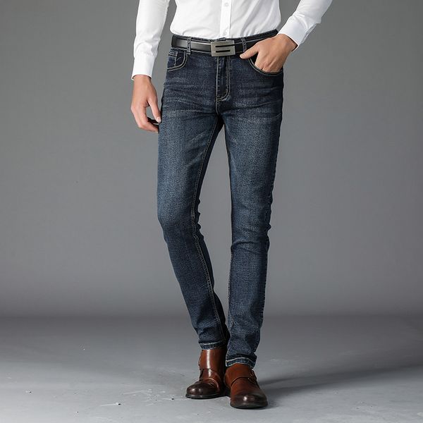 2019 new business mens classic denim jeans black summer thin slim fit pants high stretch fashion skinny male vintage jeans, Blue
2019 new business mens classic denim jeans black summer thin slim fit pants high stretch fashion skinny male vintage jeans, Blue
