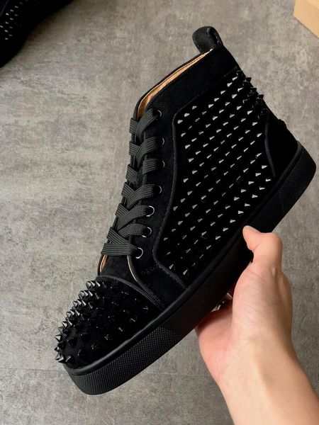 luxury mens spikes high-sneakers designer shoes women red bottom junior spikes trainers studs wedding shoes with box us12.5 lll, Black
luxury mens spikes high-sneakers designer shoes women red bottom junior spikes trainers studs wedding shoes with box us12.5 lll, Black