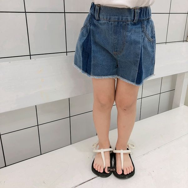 a mu monkey 2020 children's pants girls baby all-match folding and shorts and jeans edge foreign style jeans shorts, Blue
a mu monkey 2020 children's pants girls baby all-match folding and shorts and jeans edge foreign style jeans shorts, Blue