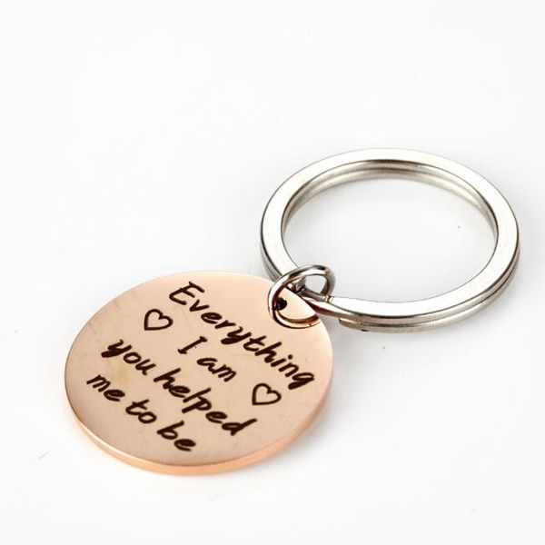 engravable stainless steel round key ring pendant inspirational keychain -evergthing l am helped me to be, Silver
engravable stainless steel round key ring pendant inspirational keychain -evergthing l am helped me to be, Silver