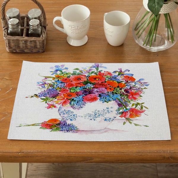 fuwatacchi potted flower pattern drink reusable dining table mat placemats for kitchen table polyester decor
fuwatacchi potted flower pattern drink reusable dining table mat placemats for kitchen table polyester decor