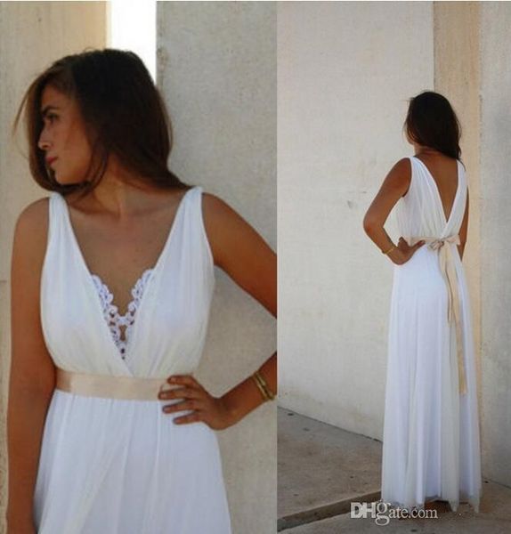 2020 summer casual пляж свадебные платья глубокий v шеи ленты sash шифон длинные оболочки свадебные платья нестандартного размера, White
2020 summer casual пляж свадебные платья глубокий v шеи ленты sash шифон длинные оболочки свадебные платья нестандартного размера, White