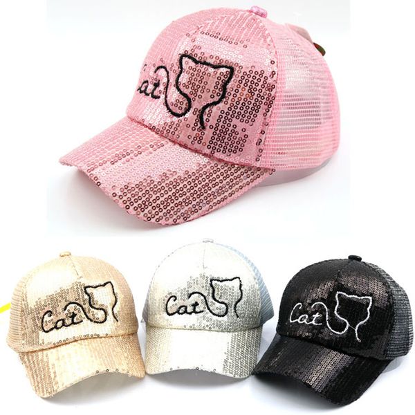 Summer Baby Hat Children Sequin Baseball Caps Cartoon Cat Mesh Cap For Girls And Boys Cartoon Sun Hats For Children
Summer Baby Hat Children Sequin Baseball Caps Cartoon Cat Mesh Cap For Girls And Boys Cartoon Sun Hats For Children