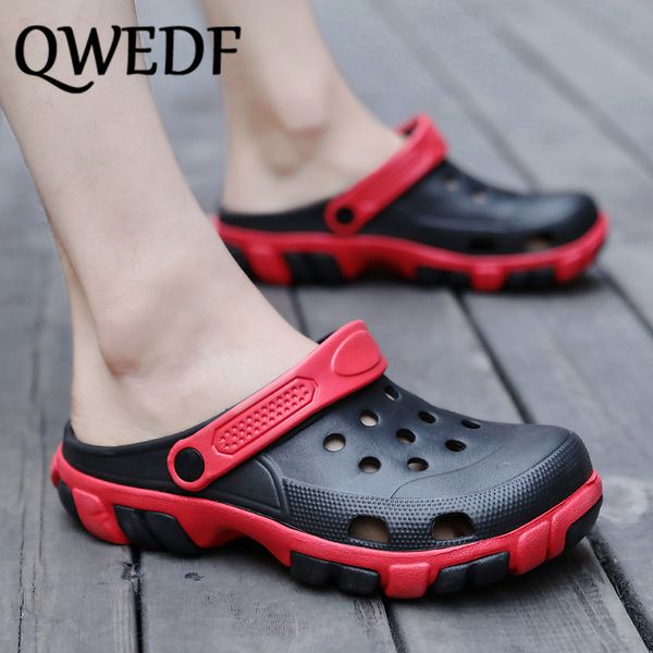 qwedf beach shoes men 2019 new casual hole shoes men's fashion korean garden non-slip thick bottom beach sandals sw-17, Black
qwedf beach shoes men 2019 new casual hole shoes men's fashion korean garden non-slip thick bottom beach sandals sw-17, Black