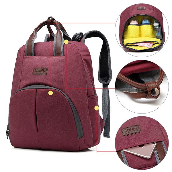 new style diaper bag multi-functional mother's bag nursing baby fashion mommy bag aiaper backpack currently available wholesale, White
new style diaper bag multi-functional mother's bag nursing baby fashion mommy bag aiaper backpack currently available wholesale, White