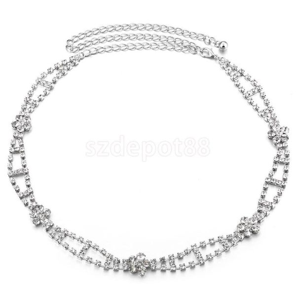 women metal crystal waist chain belt wedding bridal dress waistband diamante rhinestone hip belt, Black;brown
women metal crystal waist chain belt wedding bridal dress waistband diamante rhinestone hip belt, Black;brown