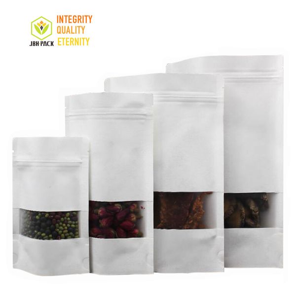 white kraft paper bags with zipper frost window stand up barrier pouches dried food snack tea packing ziplock doypack 100pcs/lot
white kraft paper bags with zipper frost window stand up barrier pouches dried food snack tea packing ziplock doypack 100pcs/lot