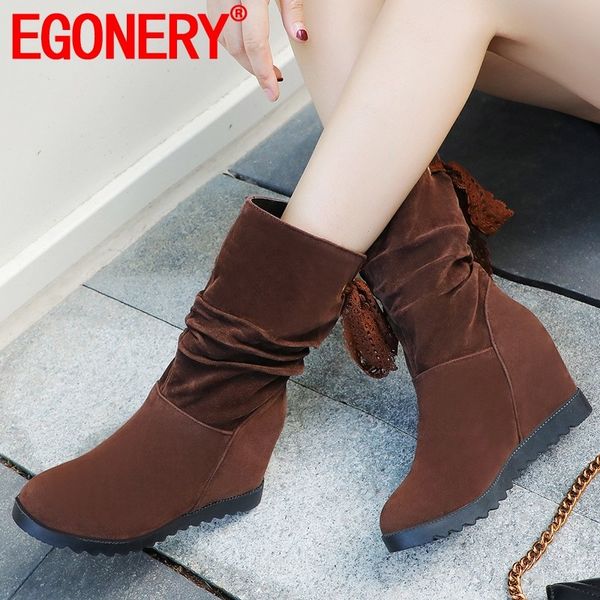 egonery winter new casual flock mid calf boots outside super high heels round toe cross-tied plus size women shoes drop shipping, Black
egonery winter new casual flock mid calf boots outside super high heels round toe cross-tied plus size women shoes drop shipping, Black