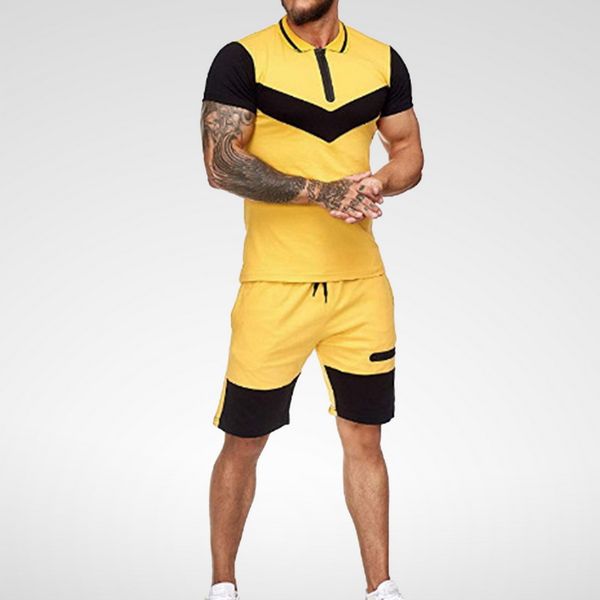 mens summer sport running 2 piece set casual short sets colorblock track suits 2020 male t shirt+shorts cotton men tracksuits, Black;blue
mens summer sport running 2 piece set casual short sets colorblock track suits 2020 male t shirt+shorts cotton men tracksuits, Black;blue