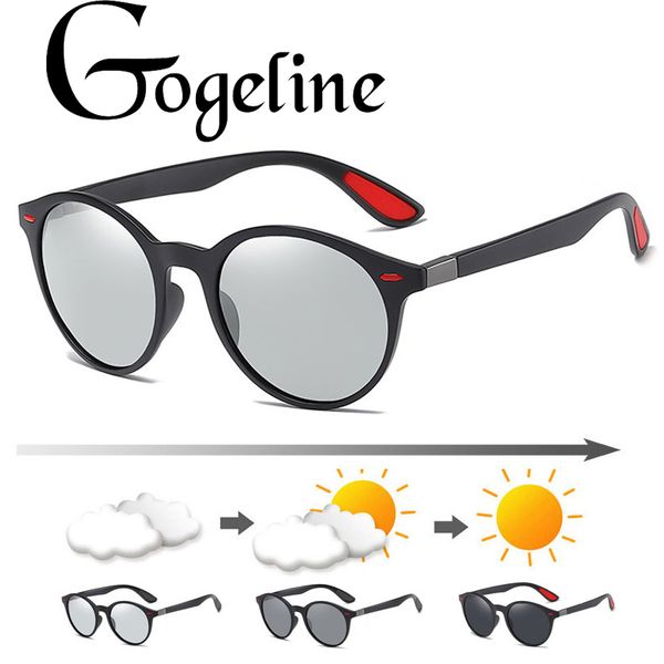2020 pchromic sunglasses men polarized chameleon round discoloration driving sun glasses for men women uv400 tr90 frame, White;black
2020 pchromic sunglasses men polarized chameleon round discoloration driving sun glasses for men women uv400 tr90 frame, White;black