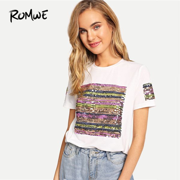women's t-shirt contrast sequin solid tees 2021 glamorous short sleeve round neck women streetwear white summer t shirts
women's t-shirt contrast sequin solid tees 2021 glamorous short sleeve round neck women streetwear white summer t shirts