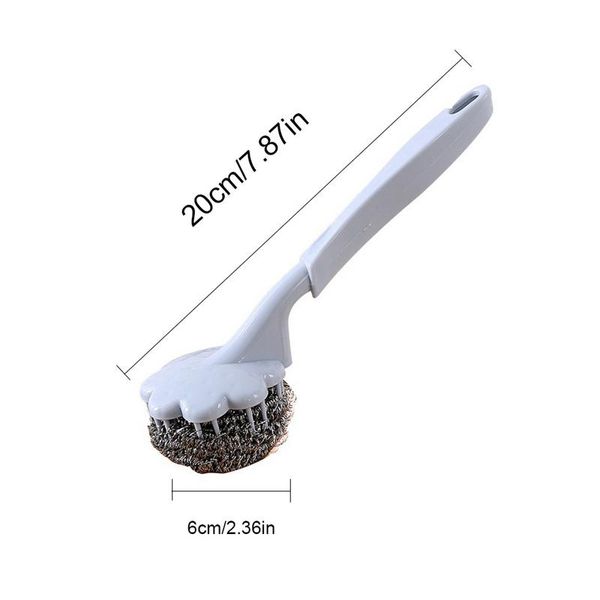 long handle steel ball brush plum-shaped dishwashing pot brush plastic handle and stainless steel wire scrubbers
long handle steel ball brush plum-shaped dishwashing pot brush plastic handle and stainless steel wire scrubbers