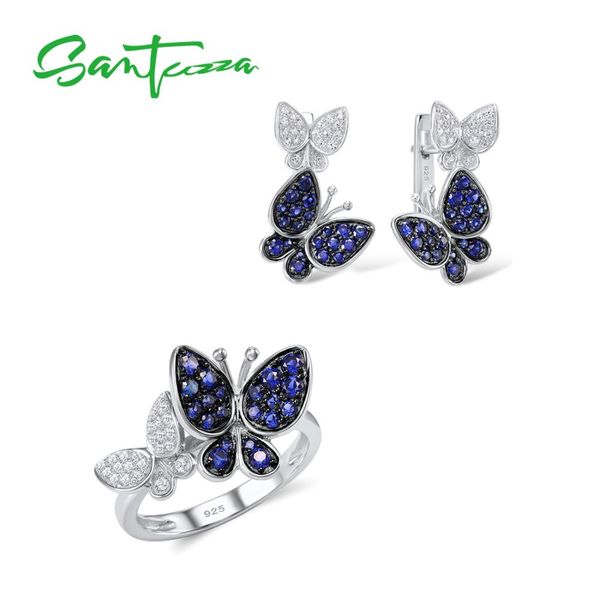 santuzza jewelry set for women genuine 925 sterling silver gorgeous blue butterfly earrings ring set shiny cz fashion jewelry
santuzza jewelry set for women genuine 925 sterling silver gorgeous blue butterfly earrings ring set shiny cz fashion jewelry
