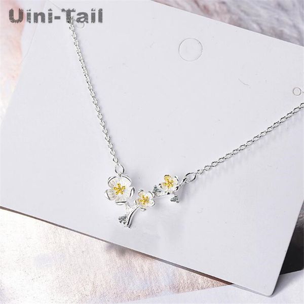 uini-tail new 925 sterling silver simple art plum blossom branch necklace fashion trend sweet wild jewelry
uini-tail new 925 sterling silver simple art plum blossom branch necklace fashion trend sweet wild jewelry