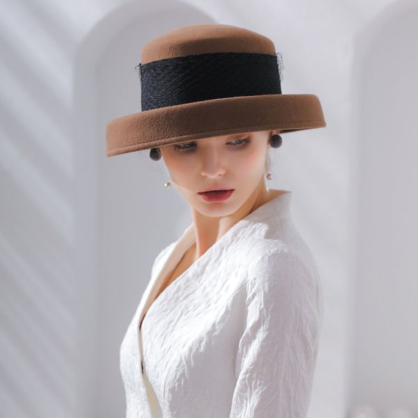 fashion vintage women fedora hat flower autumn winter keep warm bucket cap elegant ladies bowler hats, Blue;gray
fashion vintage women fedora hat flower autumn winter keep warm bucket cap elegant ladies bowler hats, Blue;gray