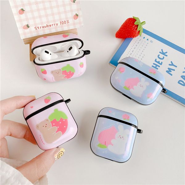 cartoon rabbit bear cute strawberry peach bluetooth wireless headset cover for apple airpods 1 2 pro charging case
cartoon rabbit bear cute strawberry peach bluetooth wireless headset cover for apple airpods 1 2 pro charging case