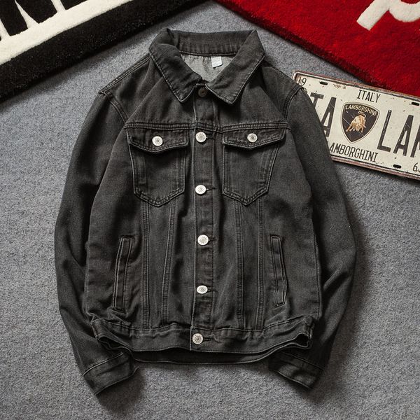 yasuguoji new 2019 fall classical style vintage single breasted loose denim jacket men black jeans men jacket chaquetas hombre, Black;brown
yasuguoji new 2019 fall classical style vintage single breasted loose denim jacket men black jeans men jacket chaquetas hombre, Black;brown