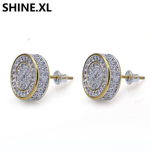 925 sterling silver iced out cz premium diamond cluster zirconia round screw back stud earrings for men hip hop jewelry, Golden;silver
925 sterling silver iced out cz premium diamond cluster zirconia round screw back stud earrings for men hip hop jewelry, Golden;silver