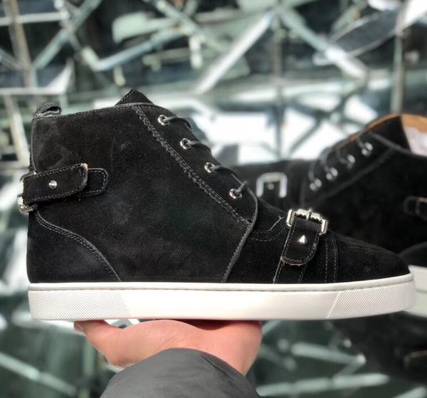 mens mid boots роскошный дизайн обувь высокие вершины ботинки red bottom sneaker, мужчины платье партии мокасины полуботинок повседневная об, Black 
mens mid boots роскошный дизайн обувь высокие вершины ботинки red bottom sneaker, мужчины платье партии мокасины полуботинок повседневная об, Black