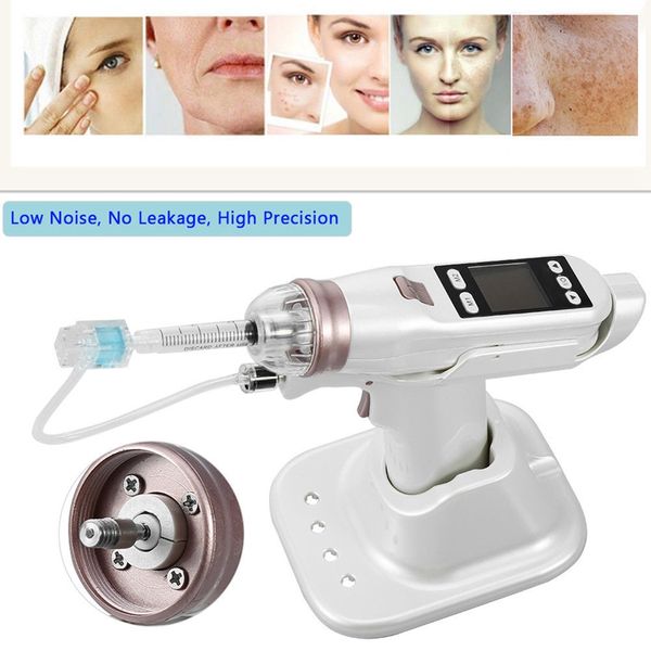 

new mesotherapy gun high pressure injection ez needle vacuum meso gun therapy skin rejuvenation wrinkle remove dhl fast delivery, Black;white
