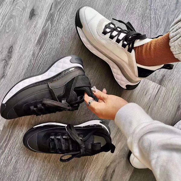 women velvet calfskin shoes platform sneakers real leather oversize platform trainers black ivory sneaker breathable mixed fibers with box
women velvet calfskin shoes platform sneakers real leather oversize platform trainers black ivory sneaker breathable mixed fibers with box