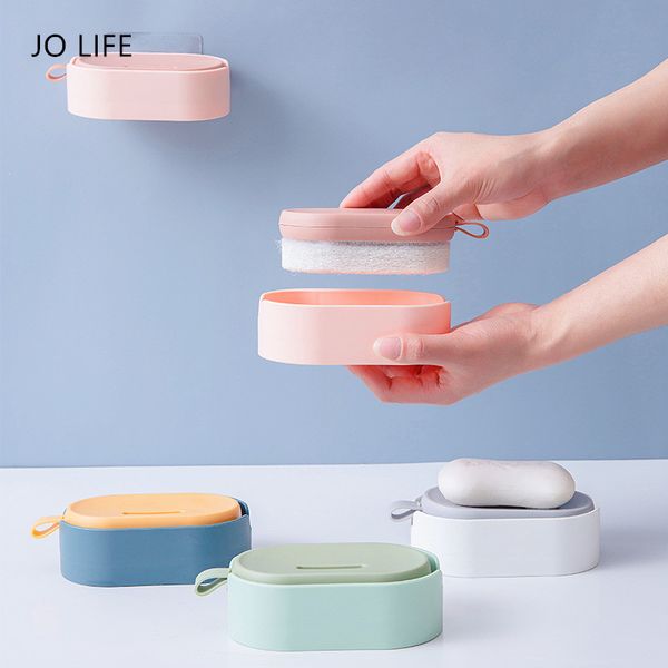 jo life multifunctional cleaning brush kitchen wall mounted sponge brush detachable drain soap box dishes washing scrubber tool
jo life multifunctional cleaning brush kitchen wall mounted sponge brush detachable drain soap box dishes washing scrubber tool