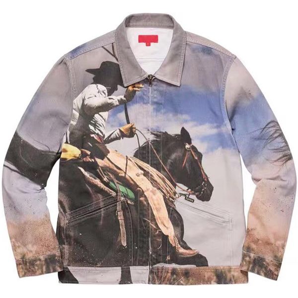 19ss box logo скачки west ковбойские джинсы куртки печать zipper casual уличная мода outwear отворотом шеи мужчины женщины пальто hfhljk013, Black;brown
19ss box logo скачки west ковбойские джинсы куртки печать zipper casual уличная мода outwear отворотом шеи мужчины женщины пальто hfhljk013, Black;brown