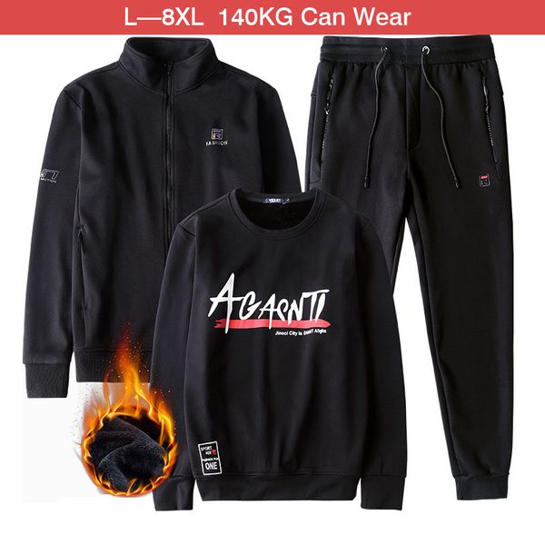 men's cashmere keep warm sports running suit thick keep warm super large size 8xl sports suit 140kg can wear winter, Black;blue
men's cashmere keep warm sports running suit thick keep warm super large size 8xl sports suit 140kg can wear winter, Black;blue