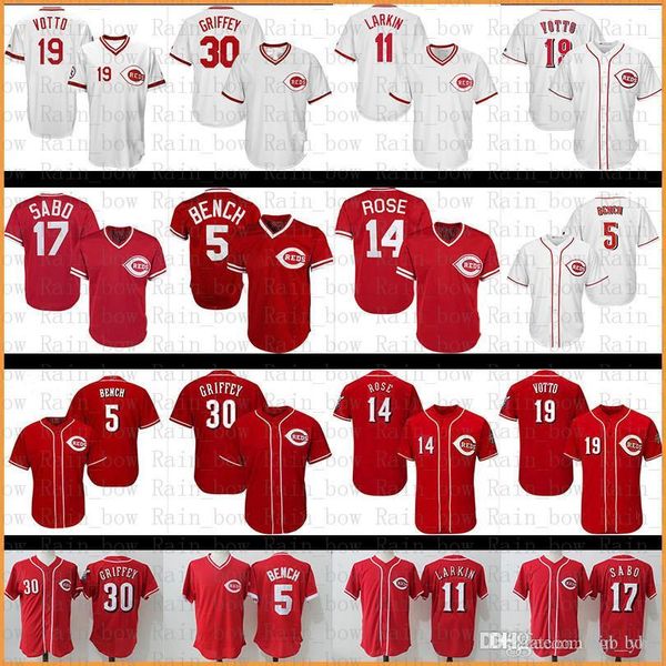 Cincinnati Baseball Jersey Reds 5 Johnny Bench 11 Barry Larkin 19 Joey Votto 14 Pete Rose 17 Chris Sabo 30 Ken Griffey Jr Jerseys
Cincinnati Baseball Jersey Reds 5 Johnny Bench 11 Barry Larkin 19 Joey Votto 14 Pete Rose 17 Chris Sabo 30 Ken Griffey Jr Jerseys
