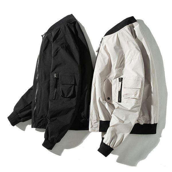 2019 spring autumn men's fashion ma-1 flight jacket casual waterproof bomber jacket streetwear hip hop outwear, Black;brown
2019 spring autumn men's fashion ma-1 flight jacket casual waterproof bomber jacket streetwear hip hop outwear, Black;brown