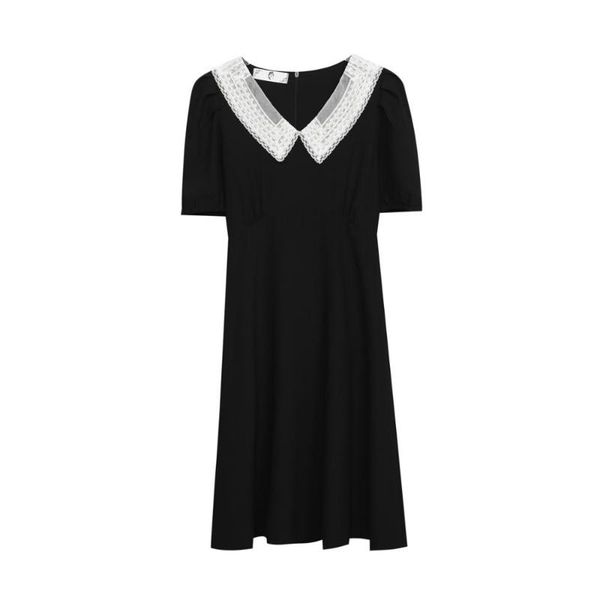the new summer product, yangqi doll collar skirt, large size, slim french monochromatic dress, White;black
the new summer product, yangqi doll collar skirt, large size, slim french monochromatic dress, White;black
