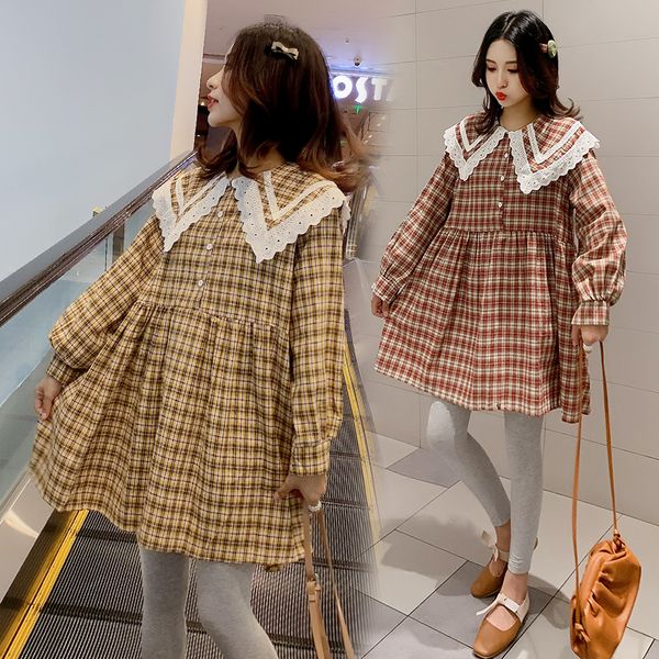 2019 new arrive spring maternity dress woman long sleeve plaid large size dresses pregnant woman clothing md-01759, White
2019 new arrive spring maternity dress woman long sleeve plaid large size dresses pregnant woman clothing md-01759, White