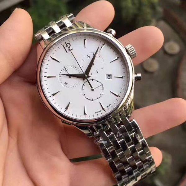 luxury simple quartz watch fashion fine steel band calendar leisure business man wrist watch three eyes six needle dial diameter 40mm, Slivery;brown
luxury simple quartz watch fashion fine steel band calendar leisure business man wrist watch three eyes six needle dial diameter 40mm, Slivery;brown