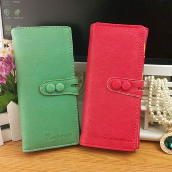 2016 fashion cute women lady long leather bifold wallet card case clutch checkbook purse handbag, Red;black
2016 fashion cute women lady long leather bifold wallet card case clutch checkbook purse handbag, Red;black