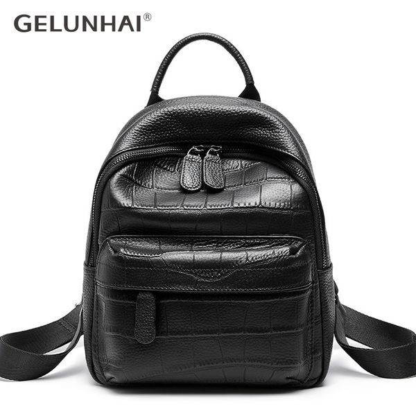 new style backpack 100% genuine leather knapsack ladies crocodile lines women backpack girl schoolbags travel bags high quality
new style backpack 100% genuine leather knapsack ladies crocodile lines women backpack girl schoolbags travel bags high quality