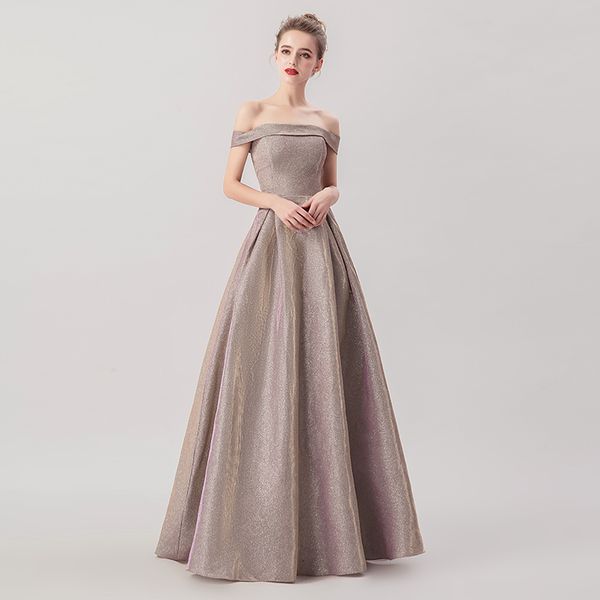 youth charming prom dresses new arrivals boat neck reflective special fabric ball gown floor length evening dresses, Black
youth charming prom dresses new arrivals boat neck reflective special fabric ball gown floor length evening dresses, Black