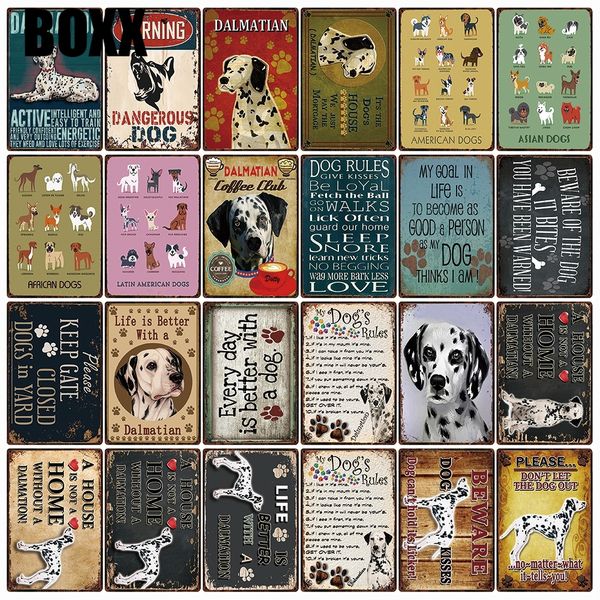 pet dogs rules warning better life with dalmation metal sign home decor bar wall art painting 20*30 cm size
pet dogs rules warning better life with dalmation metal sign home decor bar wall art painting 20*30 cm size