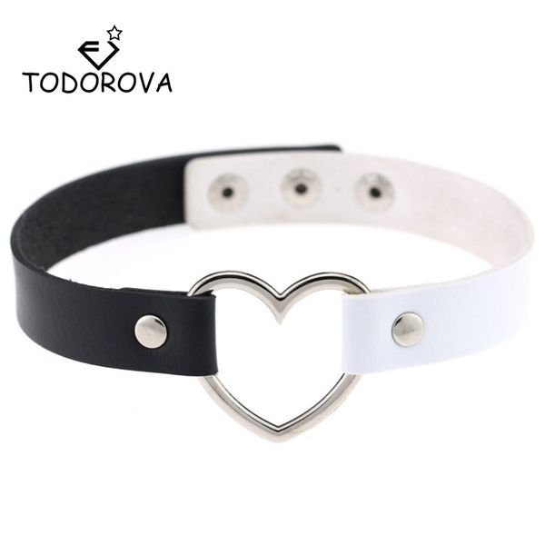 todorova faux leather choker necklace women goth heart chocker gothic statement necklace punk jewelry collier femme, Silver
todorova faux leather choker necklace women goth heart chocker gothic statement necklace punk jewelry collier femme, Silver
