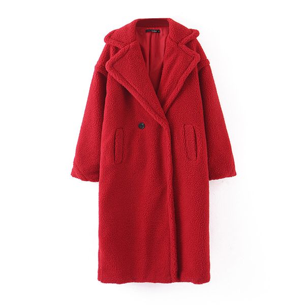 casual red woman woolen coat 2019 autumn-winter new fashion turn-down collar double-breasted ladies coat elegant loose, Black
casual red woman woolen coat 2019 autumn-winter new fashion turn-down collar double-breasted ladies coat elegant loose, Black