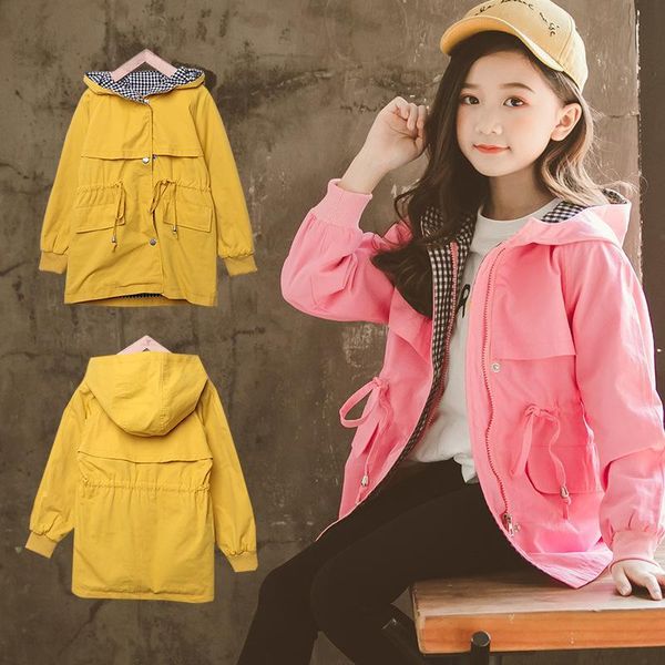 2019 spring autumn girls windbreaker coat baby girls solid hooded outwear kids clothes children's casual coats jacket clothing, Blue;gray
2019 spring autumn girls windbreaker coat baby girls solid hooded outwear kids clothes children's casual coats jacket clothing, Blue;gray