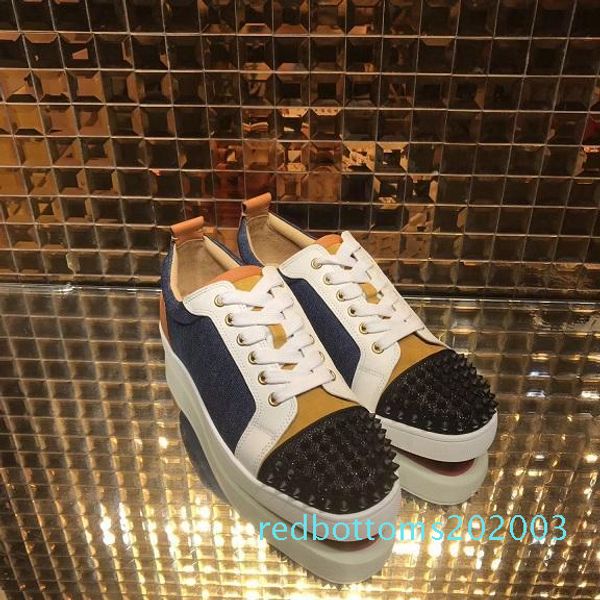 luxury red bottom sneakers comfortable spikes toe sports shoes zapatillas men women sneakers walking shoes eu35-47 r03, Black
luxury red bottom sneakers comfortable spikes toe sports shoes zapatillas men women sneakers walking shoes eu35-47 r03, Black