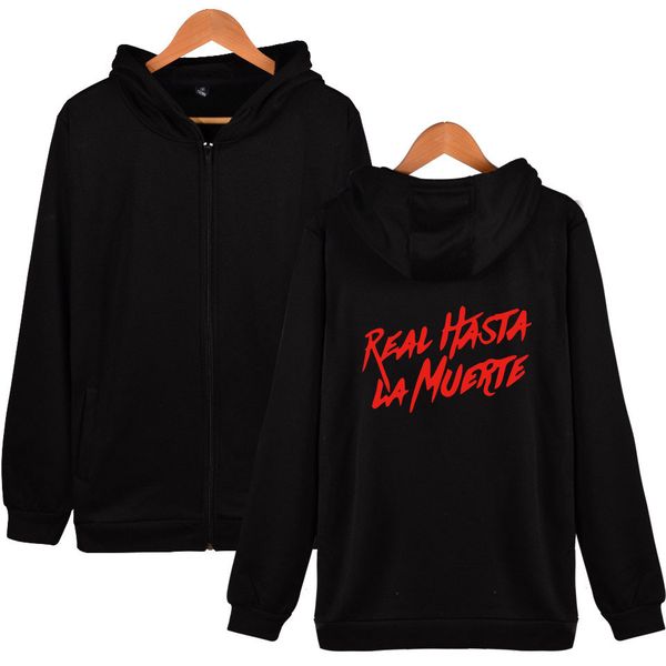 real hasta la muerte be the light sweatshirts women men hoodies hooded zipper streetwear harajuku hip clothes, Black
real hasta la muerte be the light sweatshirts women men hoodies hooded zipper streetwear harajuku hip clothes, Black