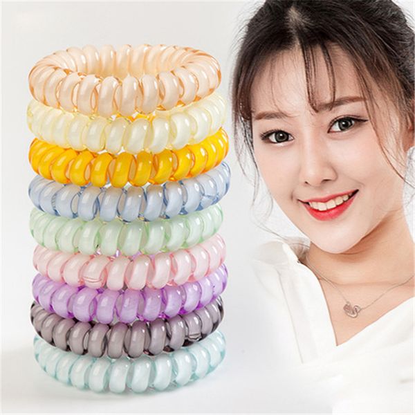 27 colors telephone wire cord gum hair tie 6.4cm girls elastic hair band ring rope candy color bracelet stretchy scrunchy fj349, Slivery;white
27 colors telephone wire cord gum hair tie 6.4cm girls elastic hair band ring rope candy color bracelet stretchy scrunchy fj349, Slivery;white