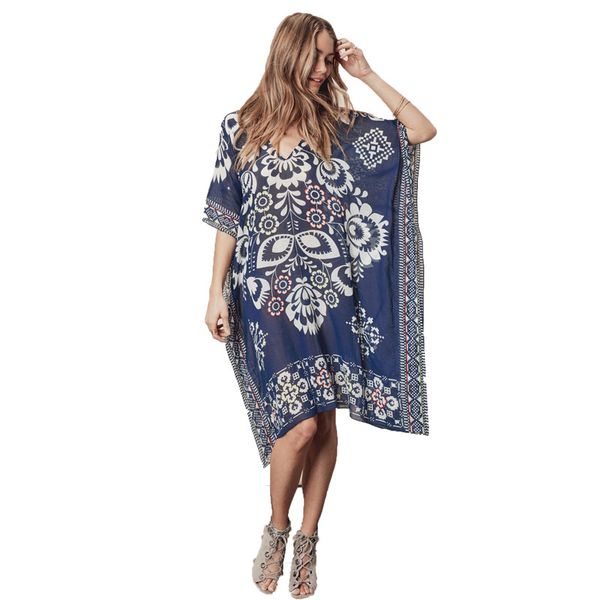 forerun beach tunnel navy blue vintage kaftan beach bikini cover up chiffon losse badmode summer women' jury, Blue;gray
forerun beach tunnel navy blue vintage kaftan beach bikini cover up chiffon losse badmode summer women' jury, Blue;gray