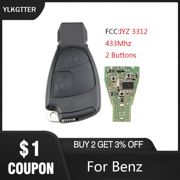 ylkgtter 2 buttons smart remote car key fob 433mhz for b c e s class ml clk cl remote control
ylkgtter 2 buttons smart remote car key fob 433mhz for b c e s class ml clk cl remote control