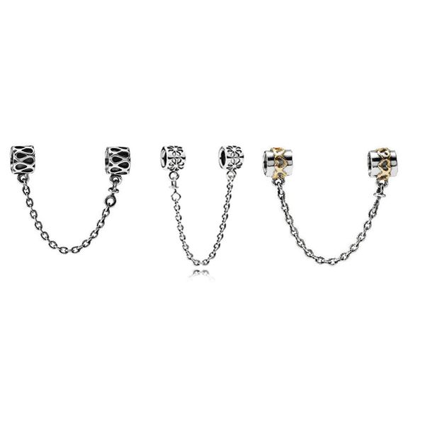 classic real s925 sterling silver daisy safety chain charm fit original pandoras bracelet for women beads diy chain jewelry gift, Golden;silver
classic real s925 sterling silver daisy safety chain charm fit original pandoras bracelet for women beads diy chain jewelry gift, Golden;silver