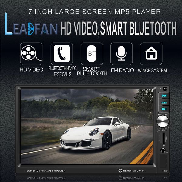 leadfan 2 din car radio bluetooth multimedia player hd 7" touch screen autoradio 2din auto audio car stereo mp5 usb tf fm
leadfan 2 din car radio bluetooth multimedia player hd 7" touch screen autoradio 2din auto audio car stereo mp5 usb tf fm