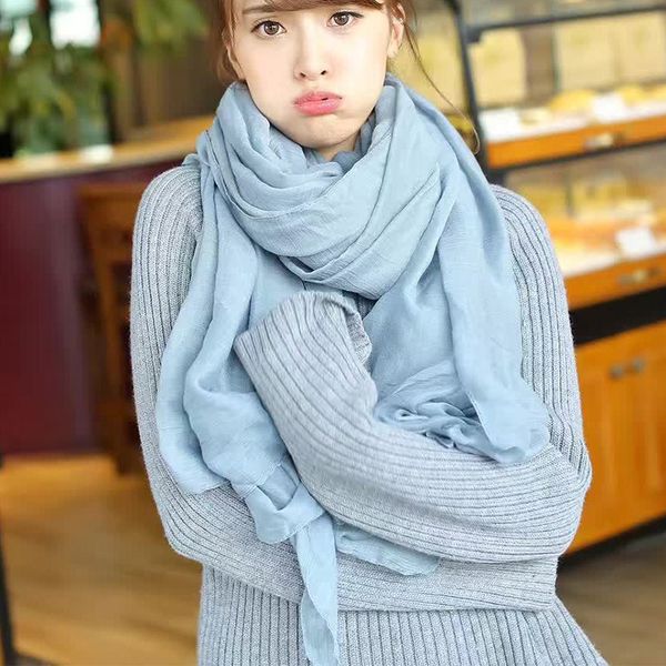 xiyuan brand cotton linen scarf for women new gray/white/ solid color warm autumn ladies long scarves female scarf lady shawls, Blue;gray
xiyuan brand cotton linen scarf for women new gray/white/ solid color warm autumn ladies long scarves female scarf lady shawls, Blue;gray