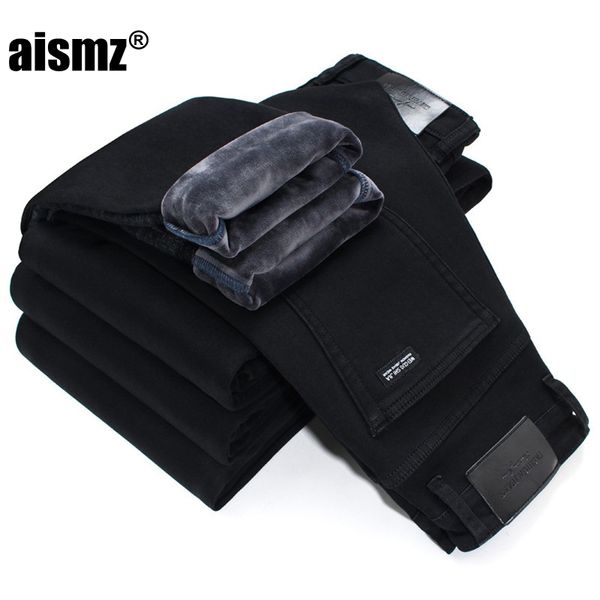 aismz winter new men warm slim jeans elasticity skinny black jeans fashion casual thick denim pants trousers male brand clothes, Blue
aismz winter new men warm slim jeans elasticity skinny black jeans fashion casual thick denim pants trousers male brand clothes, Blue