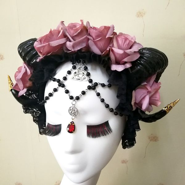 horns headpiece rose demon goddess gothic horned headdress velvet roses mystical horns crowntheof ram sheep horn headband
horns headpiece rose demon goddess gothic horned headdress velvet roses mystical horns crowntheof ram sheep horn headband